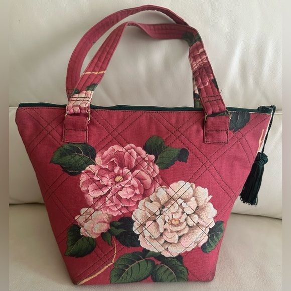 Margaret Boyle Handbags - Margaret Boyle Mid Century Floral Hand Bag